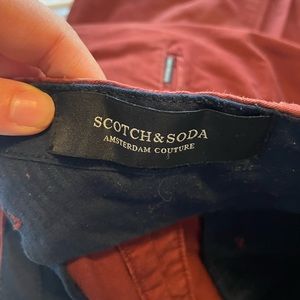 Scotch and soda red pants size 29. Gently worn. Shortened to fit 5.4” male.